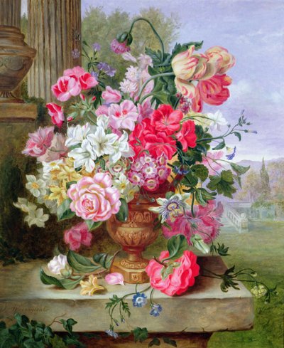 Still life of flowers by John Wainwright